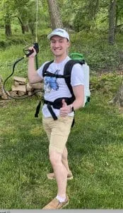 Bite Back Tick And Mosquito Control: Reclaim Your New Jersey Yard Naturally 2 A Person Spraying For Mosquitoes In A Backyard
